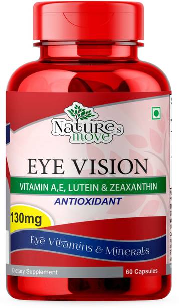 NATURE's MOVE Eye Vision 130MG | With Lutein, Zeaxanthin, Vitamins A, E, C for Vision, Macula