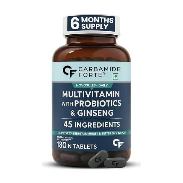 CARBAMIDE FORTE Multivitamin for Men & Women with Probiotics | Multivitamin Tablets