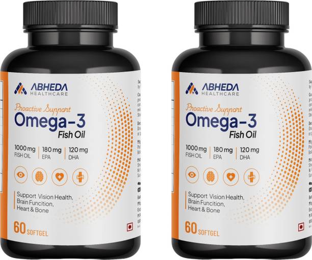 ABHEDA HEALTHCARE Omega-3 Fish Oil (Pack Of 2)