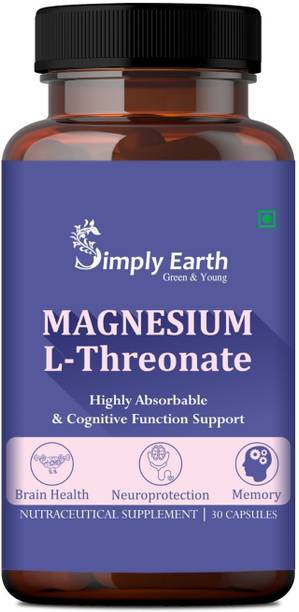 Simply earth Magnesium L-Threonate, Supports Brain Health, Highly Bioavailable Magnesium