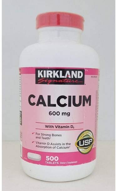 Kirkland Calcium 600Mg With Vitamin D3 500 Tablets