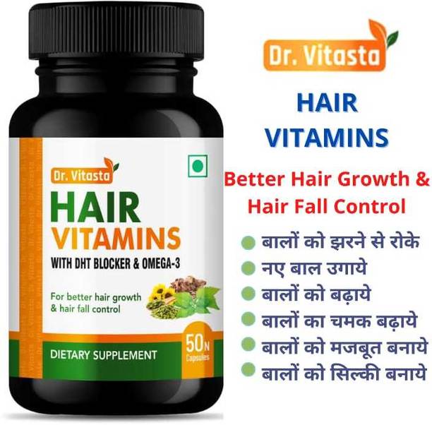 Dr.Vitasta Hair Vitamins with DHT Blocker for Hair Fall Control and Hair Growth