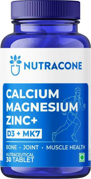 NUTRACONE Calcium Magnesium Zinc with Vitamin MK 7 & Vitamin D3 Tablets