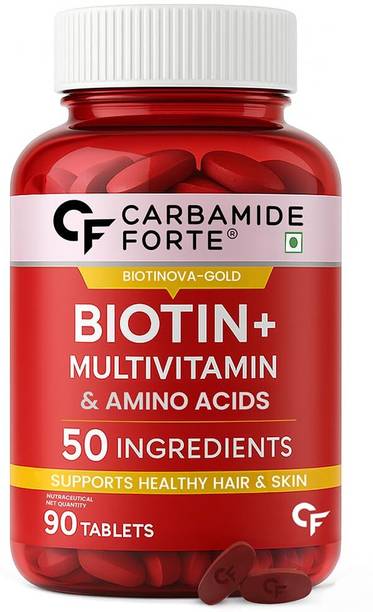CARBAMIDE FORTE Biotin Tablets with 50 Multivitamin Ingredients | Biotin for Hair & Skin