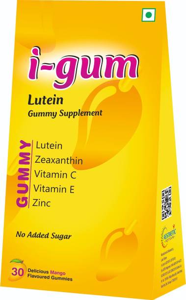 Aesthetic Softcaps i-Gum Lutein Zeaxanthin Gummies with Vitamin C, E & Zinc | Eye Health Support