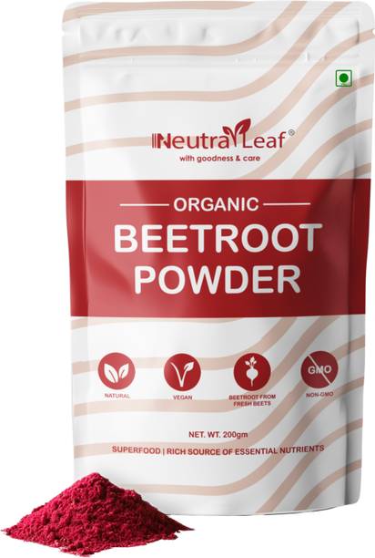 Neutraleaf Organic Beetroot Powder For Heart Health, Blood Pressure and Improved Blood Flow