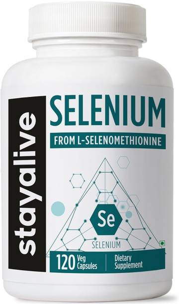 stayalive Selenium Capsules, 40mcg L-Selenomethionine for Immune & Thyroid Support
