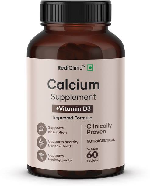 RediClinic Calcium & Vitamin D3 Tablets | For Bone Health & Joint Support