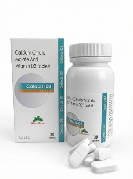 cista Calacis-D3 Calcium Citrate malate and vitamin D3 Tab Pack of 1