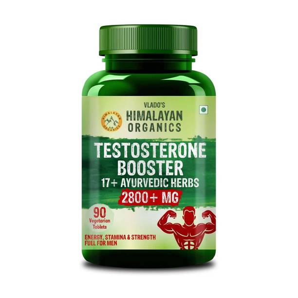 Vlado's Himalayan Organics Testosterone Booster 2800mg 17+ Herbs | Boost Strength, Stamina,& Muscle Growth