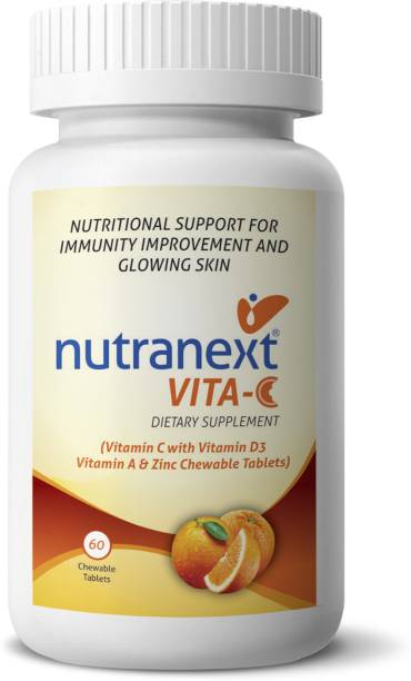 NutraNext Vitamin C + Vitamin D3 + Vitamin A + Zinc Chewable Tablets