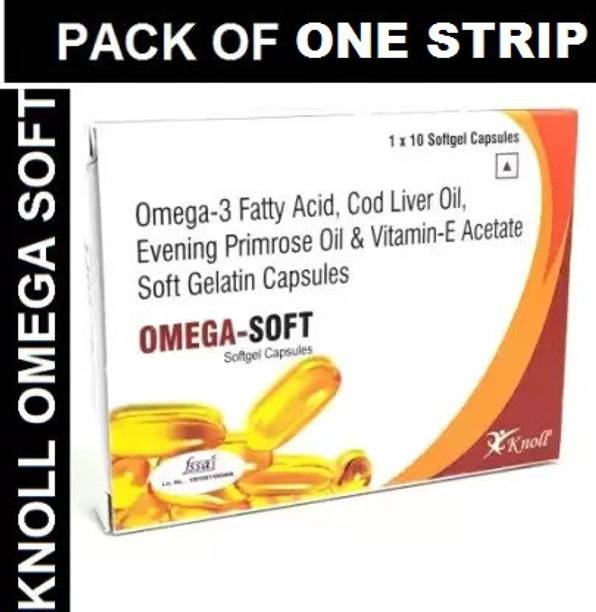 Knoll OMEGA SOFT CONTAINS OMEGA 3 COD LIVER OIL VITAMIN E SOFTGEL CAPSULES