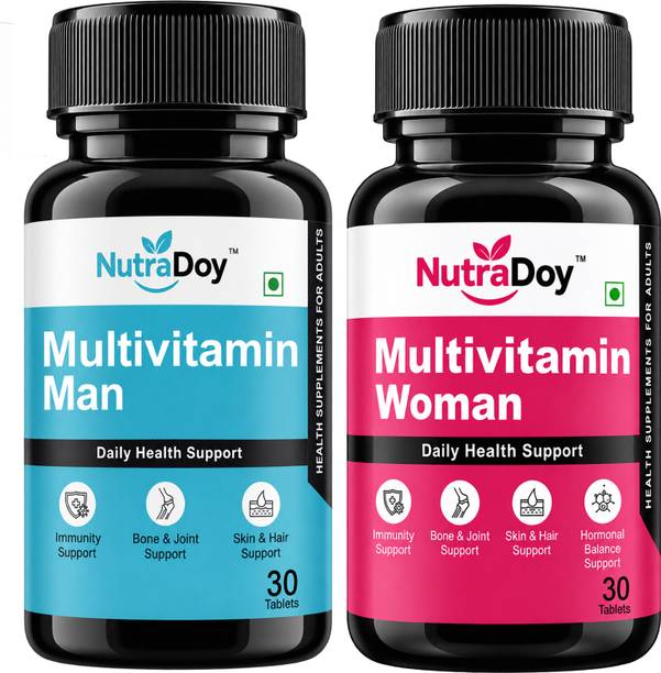 NutraDoy Multivitamin Plus Women + Men | Daily Multivitamin | Supports Joint, Skin Health
