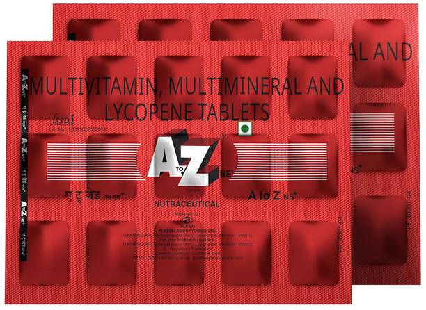 A to Z NS Daily Multivitamin–Zinc&Vitamin C for Immunity,B-Complex&Essential Nutrients