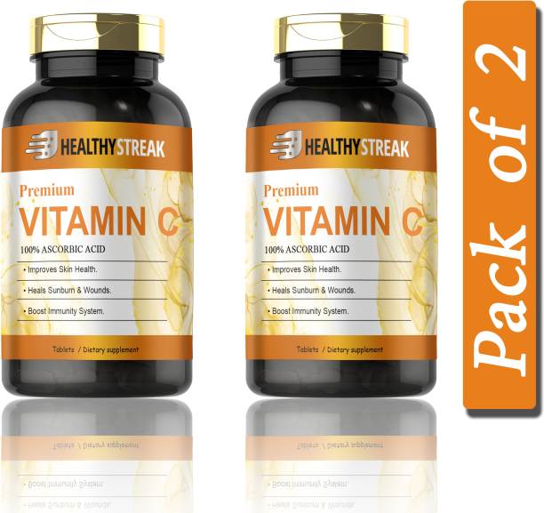 Healthy Streak 100% Vitamin C Tablets for Glowing Skin (D226)