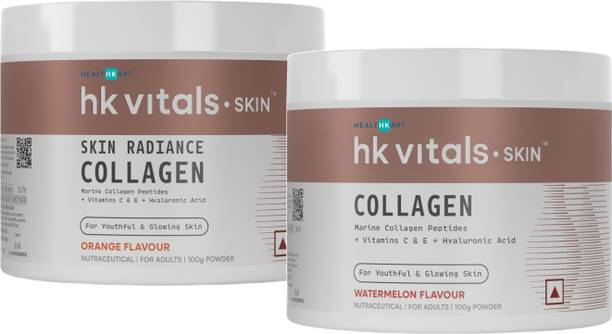 HEALTHKART HK Vitals Skin Radiance Collagen Supplements with Biotin, Orange & Watermelon
