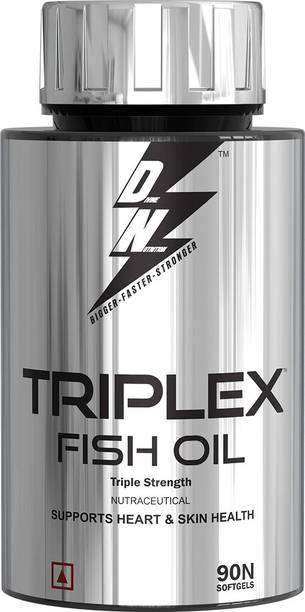 Dn With Divine Nutrition TRIPLEX FISH OIL | 90 SOFTGELS CAPSULE | 3X More EPA and DHA