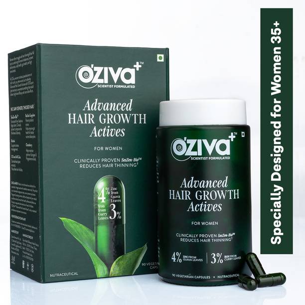 OZiva Advanced Hair Growth Actives| Reduces Thinning Hair & Improves Scalp Coverage
