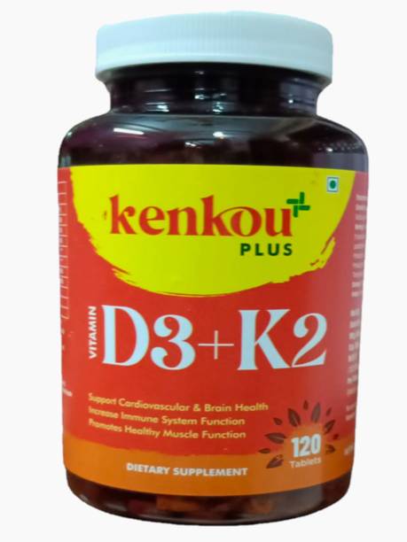 KENKOU Vitamin D3 + K2 Tablet Vitamin to Support Bone & Heart Health in Men & Women