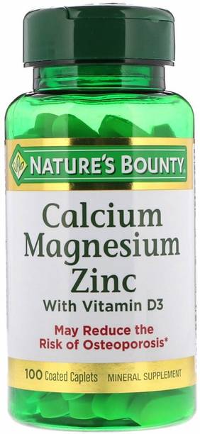 Nature's Bounty Nature's Bounty, Calcium Magnesium Zinc with Vitamin D3, 100 Coated Caplets