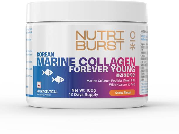 Nutriburst Korean Marine Collagen, Hyaluronic Acid pineapple flovour