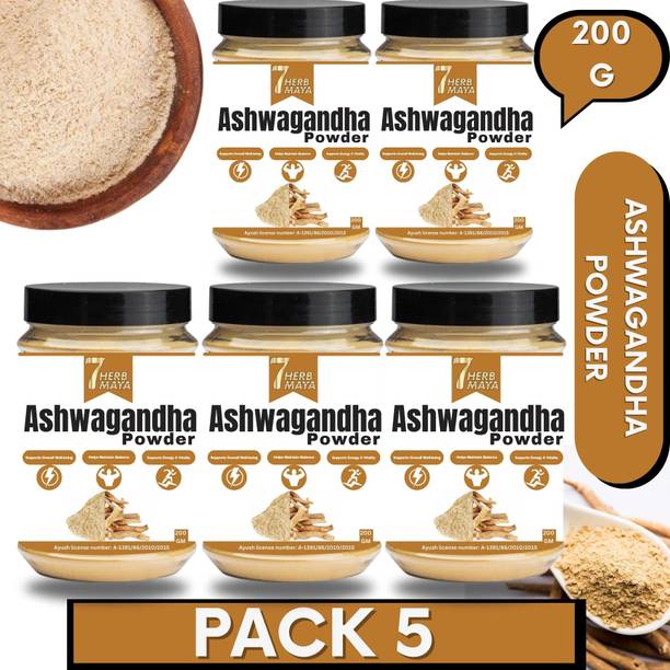 7Herbmaya Ashwagandha Organic Powder - Natural Stress Relief