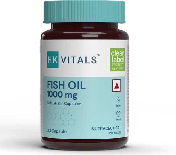 HEALTHKART HK Vitals Fish Oil 1000mg with 180mg EPA and 120mg DHA,for Joints & Heart Health