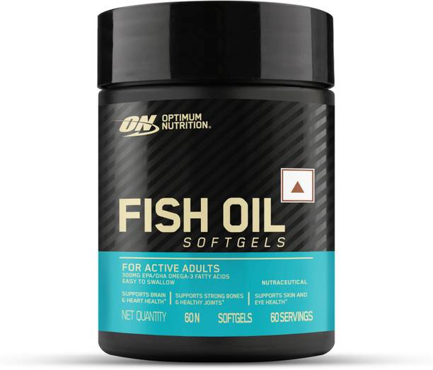 Optimum Nutrition Fish Oil - 60 Capsules, 1000 mg Fish Oil, 180 mg EPA, 120mg DHA
