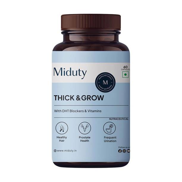 Miduty Thick & Grow Biotin Hair Supplement With DHT
