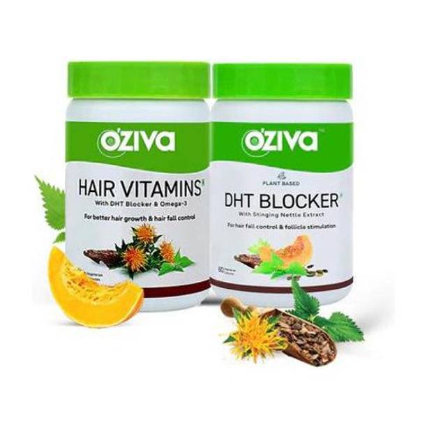 OZiva Hair Vitamins for Better Hair Growth & DHT Blocker for Hairfall Control