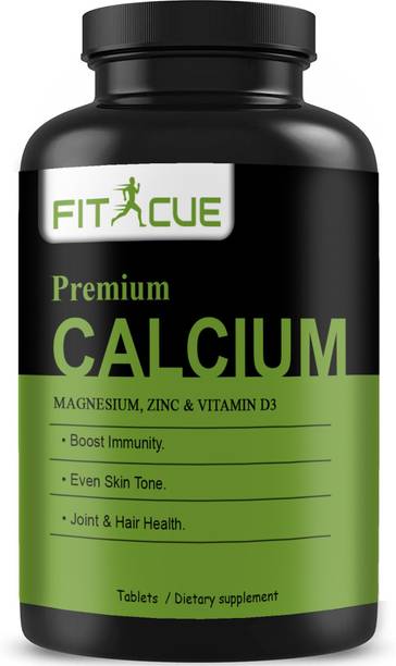 Fitcue Calcium, Magnesium, Zinc, D3 & B12 Tablets (H48)