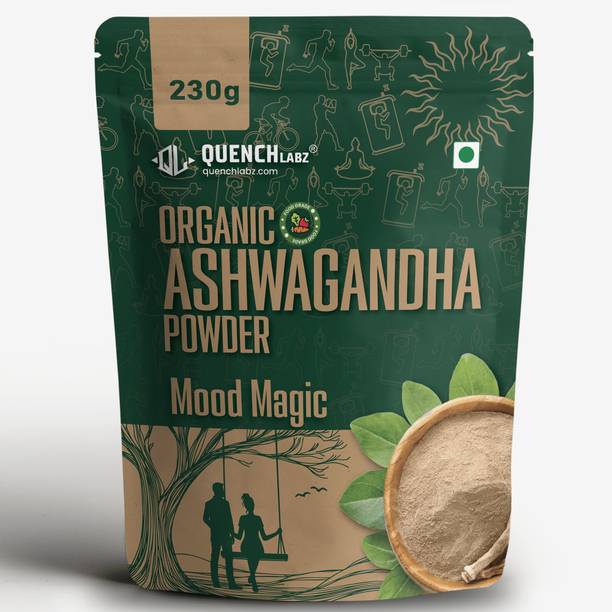 QUENCHLABZ Ashwagandha Powder | Ayurvedic Support for Stress Relief, Mental Calmness