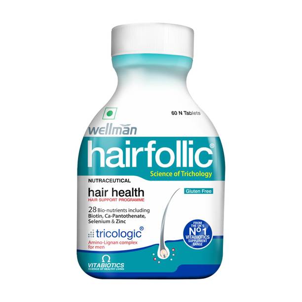 wellman Hairfollic Tablets | Biotin, Selenium & Zinc | Hair Health & Follicle Support