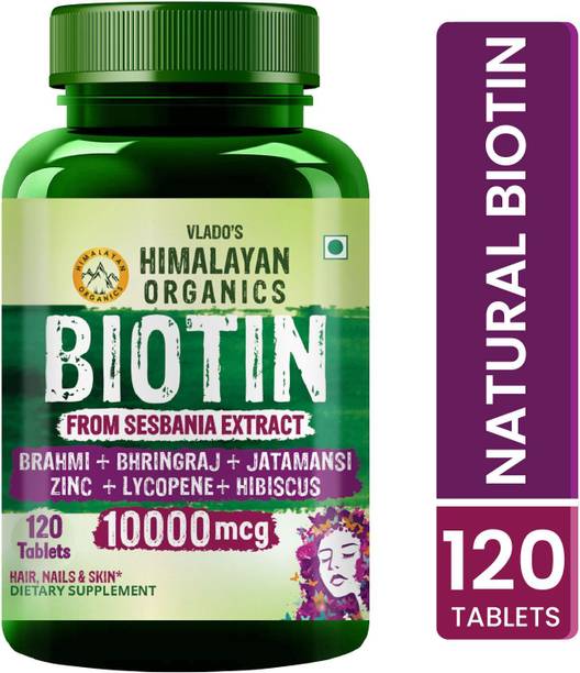 Vlado's Himalayan Organics Biotin 10000mcg for Hair Growth