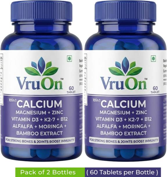 VruOn Pack of Two : Calcium Magnesium Zinc Tablet