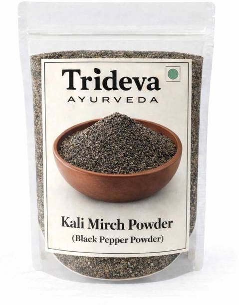 TRIDEVA AYURVEDA Kali Mirch Powder (Black Pepper Powder) – Pure & Natural Spice