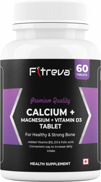 Fitreva Calcium+Magnesium+Vitamin D3 Tablets for Healthy and Strong Bone