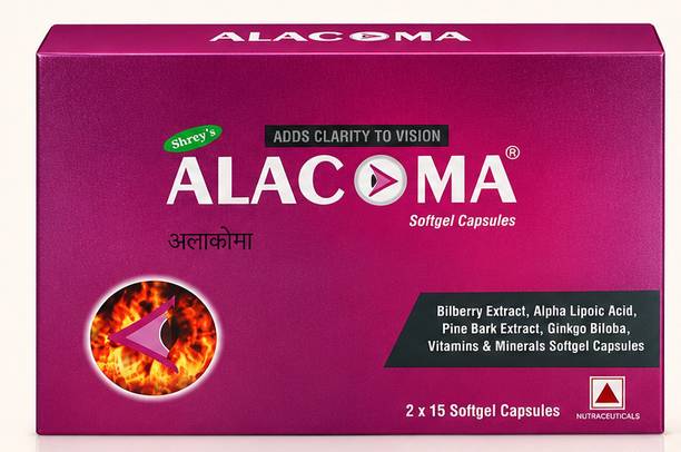 Shrey's Alacoma Pine Bark, Bilberry & Ginkgo Biloba Extract , Complete Eye Health