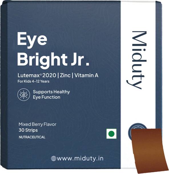 Miduty EyeBright Jr. Strips- Lutemax 2020- Lutein- Zeaxanthin-Astaxanthin-Beta Carotene