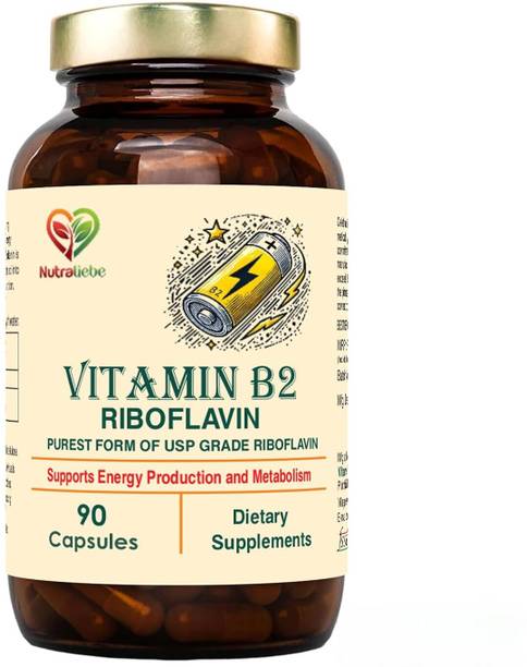 Nutraliebe Vitamin B2 Riboflavin - High Potency, Supports Energy Metabolism & Cellula
