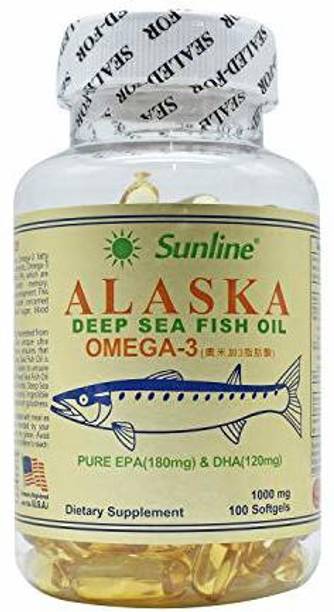 SUNLINE Alaska Deep Sea Fish Oil Omega-3 (100 Softgels)