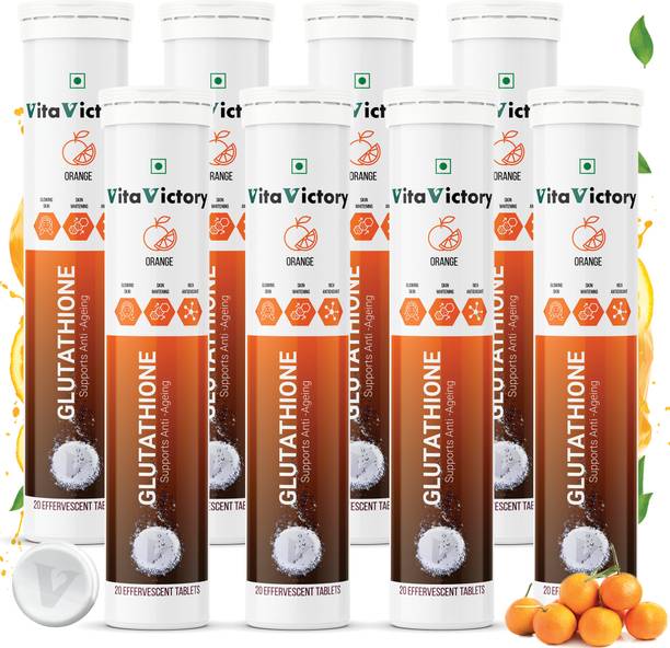 Vita Victory Glutathione Tablets 500mg with Vitamin C for Hyperpigmentation & Skin Whitening