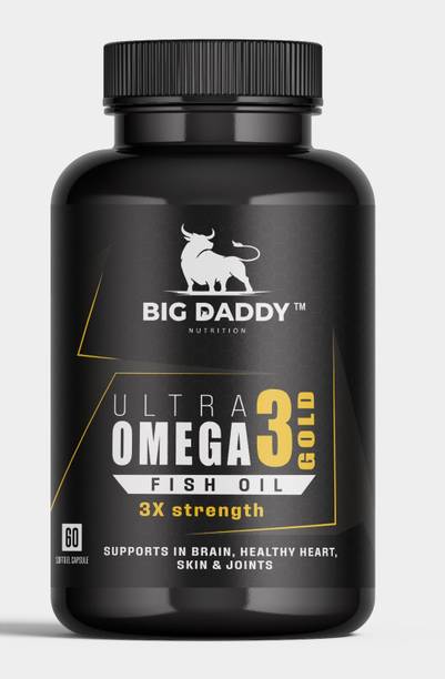 BIG DADDY Nutrition Ultra Omega 3 Gold Fish OIL 3X strength (60 Capsule)