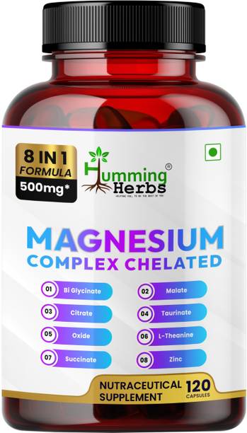 Humming Herbs Magnesium Chelated Complex High Absorption Mineral Support