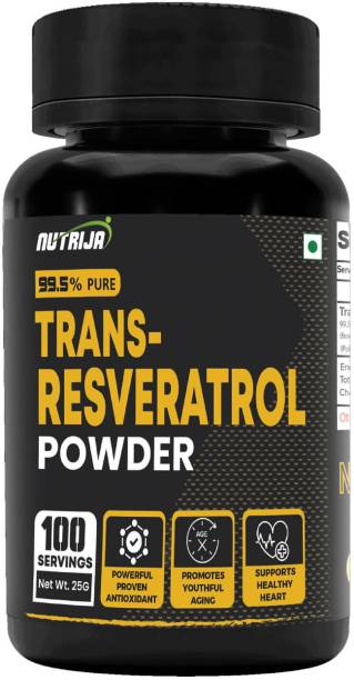 NutriJa Trans Resveratrol Powder - 99.5% Pure Micronized & Highly Bioavailable