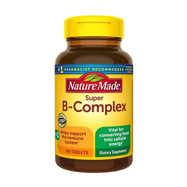 Nature Made Super B-Complex 140 Multivitamins Tablets