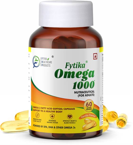 FYTIKA Omega 1000 - For Heart, Brain, Joint, Muscle Support - 60 Capsules