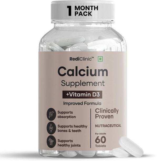 RediClinic Calcium & Vitamin D3 Tablets | For Bone Health & Joint Support