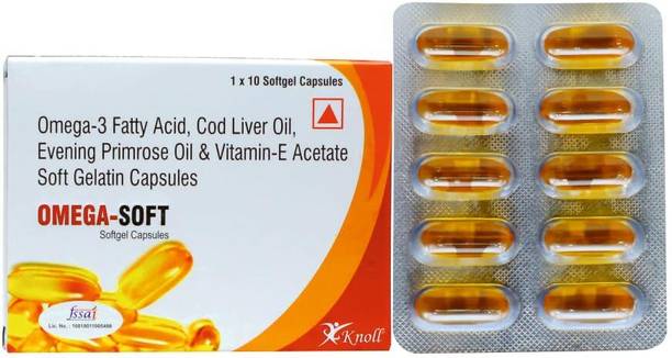 Knoll Omega 3 Fish Cod liver Oil Brain Heart & Joints 100 Capsules