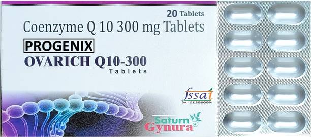 Progenix OVARICH Q10-300 CO ENZYME Q10 300 MG TABLET FOR STAMINA,ENERGY,SPERMM COUNT